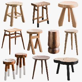 3D Stool Collection model
